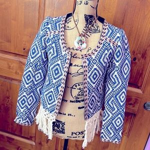Tularosa Aztec w/Fringe Bolero Jacket